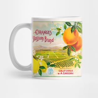 Blossom Brand crate label Mug